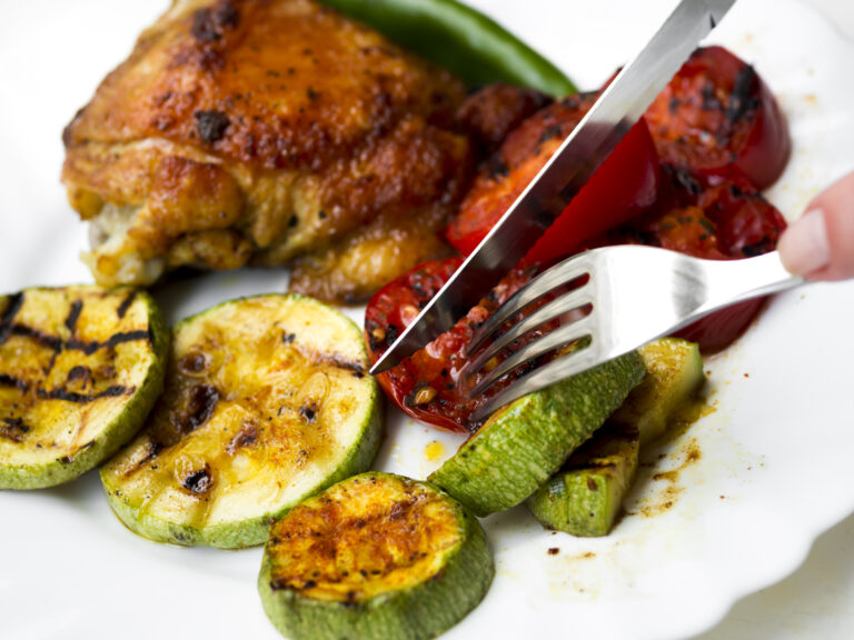 grilled chicken breast with grilled vegetables